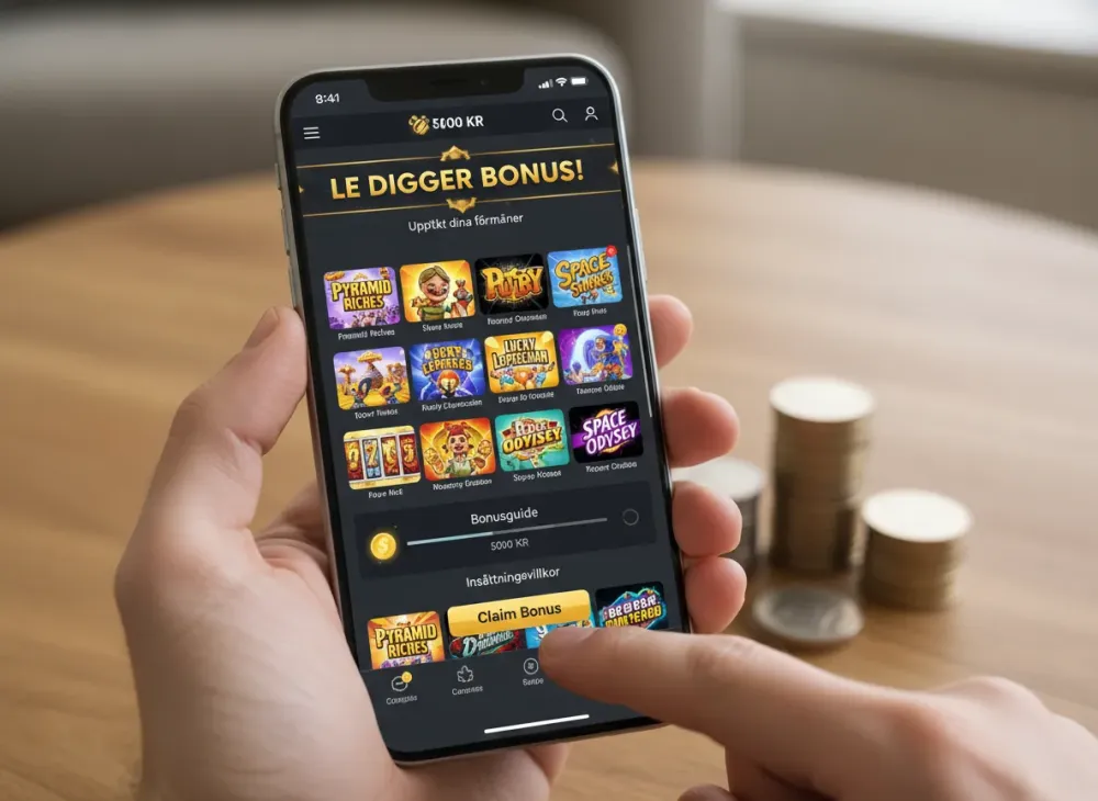 Le digger bonus guide för casinospel och insättningsvillkor