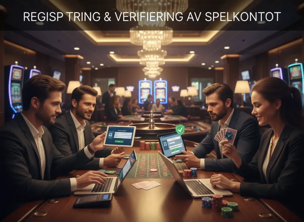 Le digger registrering och verifiering för spelkonton